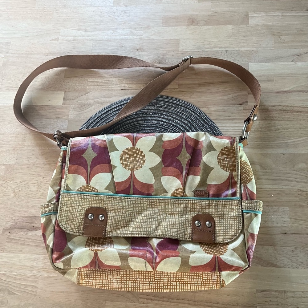 Fossil Floral Patterned Shoulder Bag